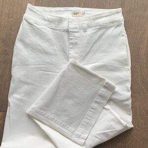 Oat New York White Straight Leg Pants